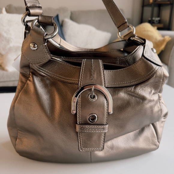 Coach Metallic Shoulder Bag - Picture 1 of 10